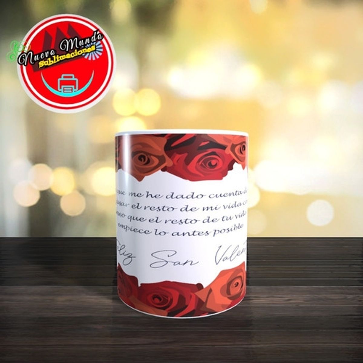 GENERICO - Taza Blanca De El Día De Los Novios