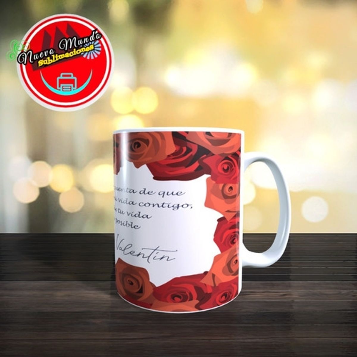 GENERICO - Taza Blanca De El Día De Los Novios
