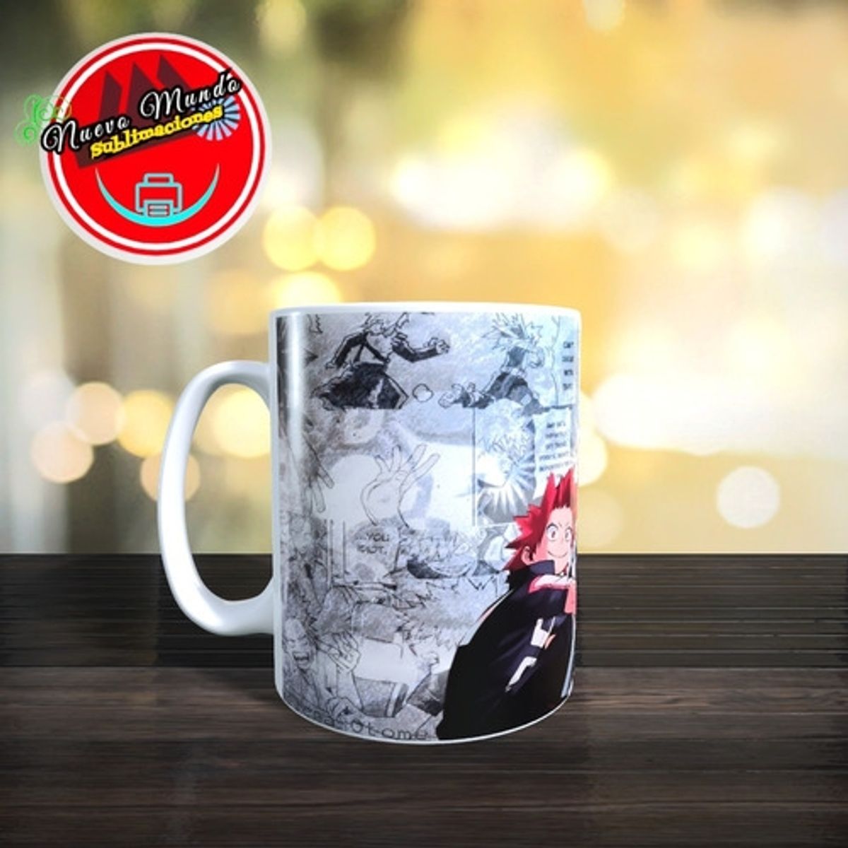 GENERICO - Taza Blanca De Eijiro Kirishima Y Katsuki Bakugo