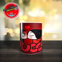 GENERICO - Taza Blanca De Pucca Y Garu - Beso