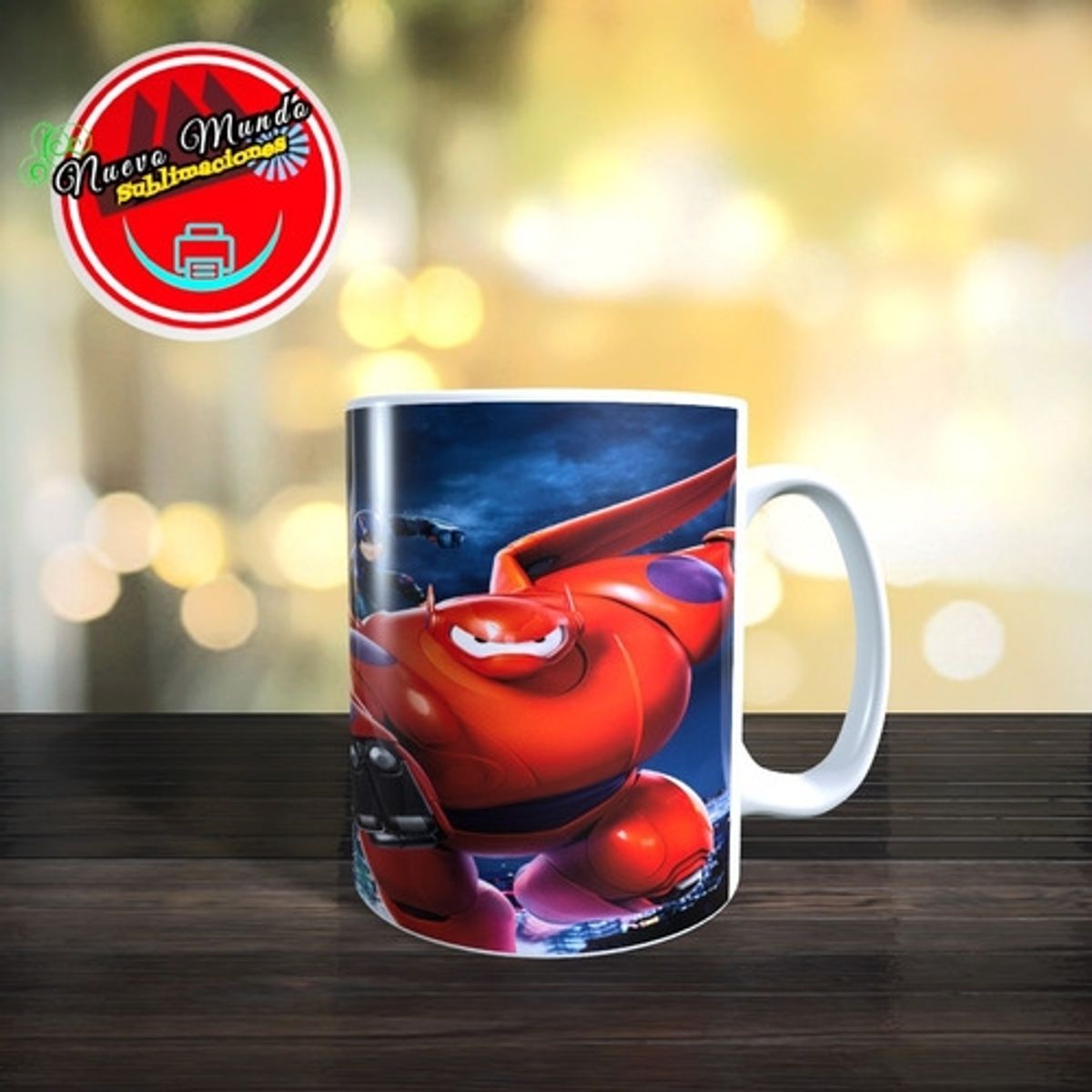 GENERICO - Taza Blanca De Grandes Héroes (big Hero 6)