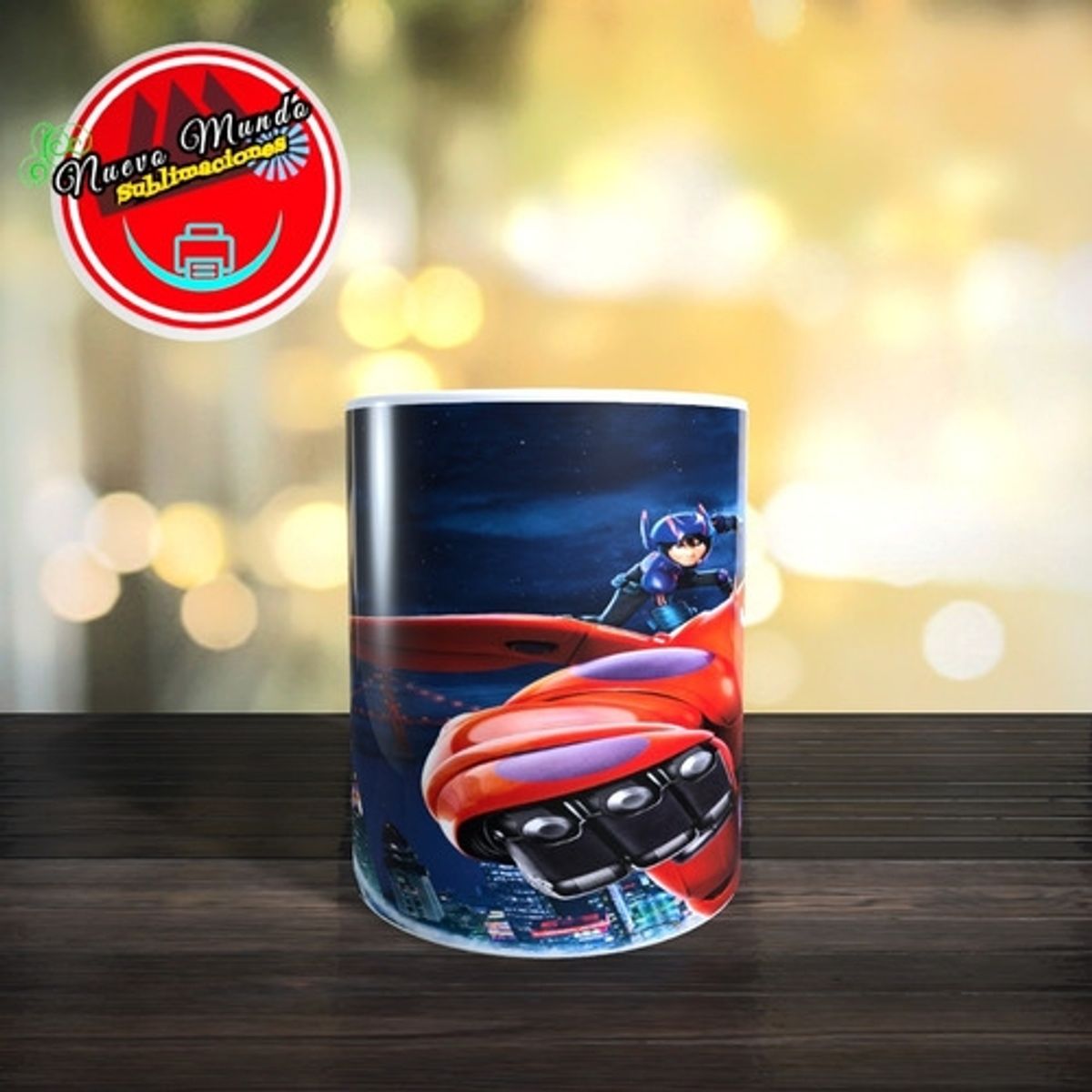 GENERICO - Taza Blanca De Grandes Héroes (big Hero 6)