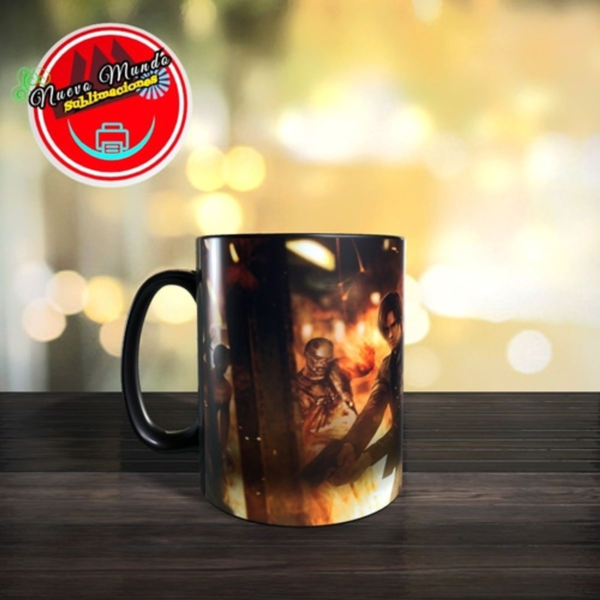 GENERICO - Taza Mágica De Resident Evil 6 - Leon Y Helena