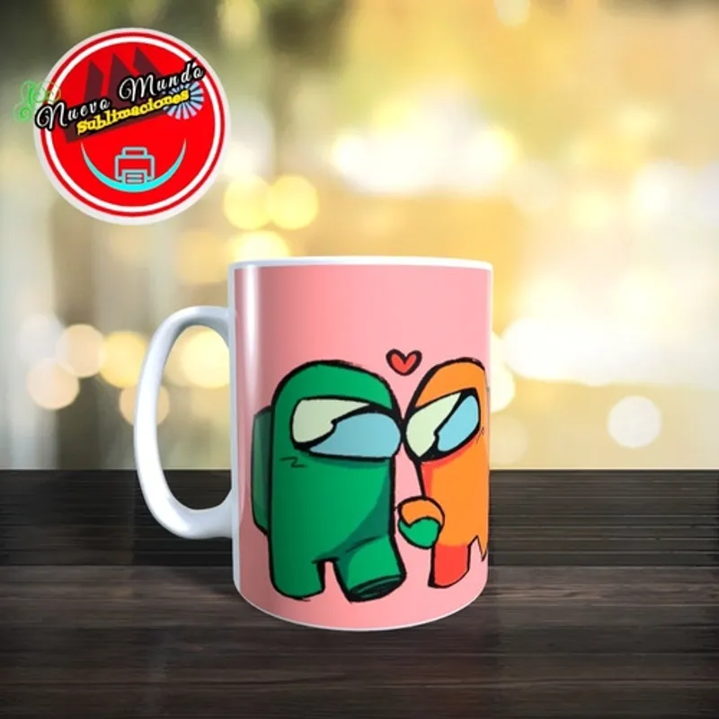 GENERICO - Taza Blanca De Among Us Love