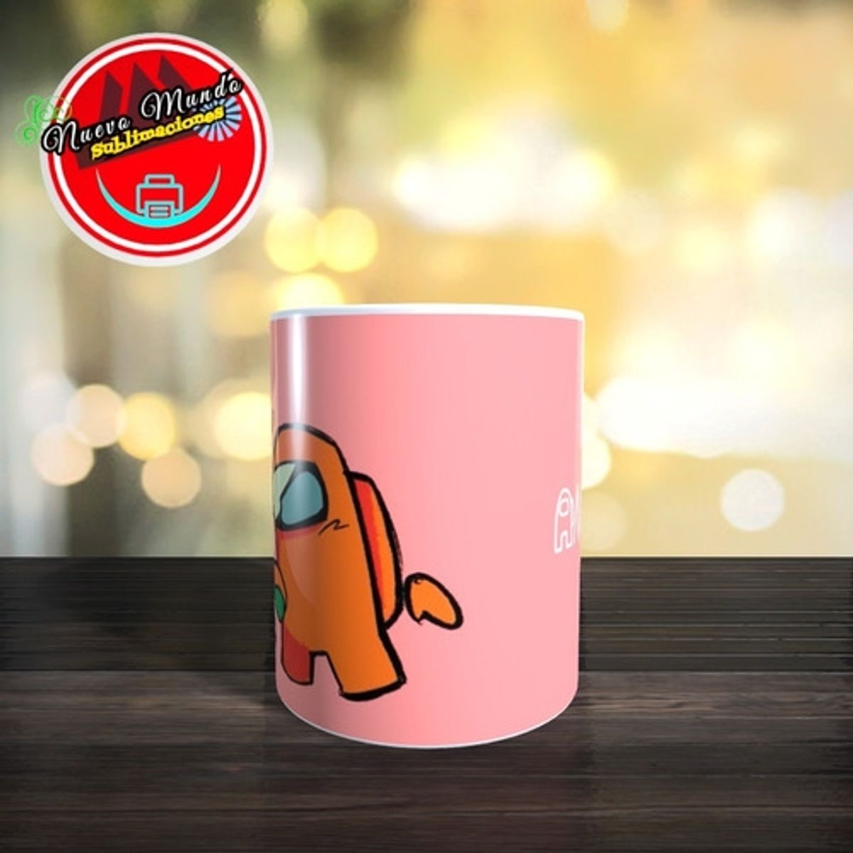 GENERICO - Taza Blanca De Among Us Love