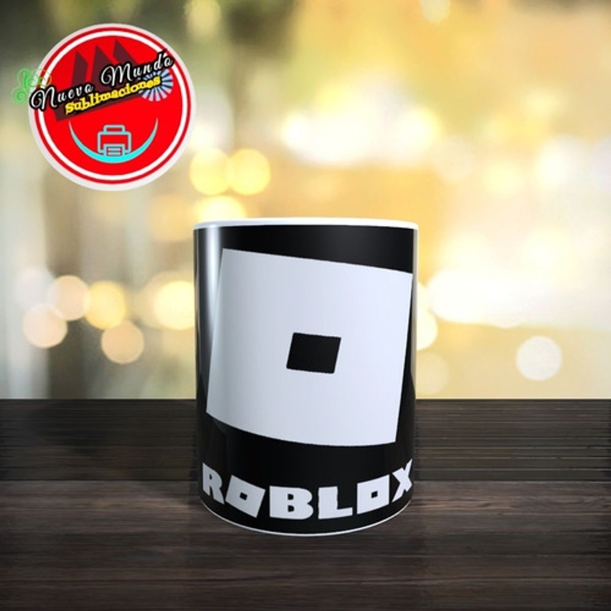 GENERICO - Taza Blanca De Logo Roblox