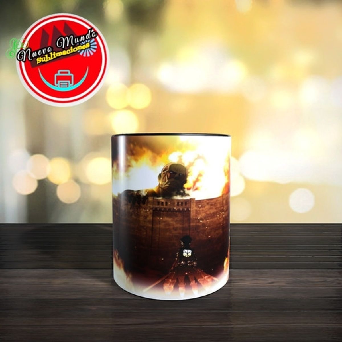 GENERICO - Taza Mágica De Eren Titan Colosal - Shingeki No Kyojin
