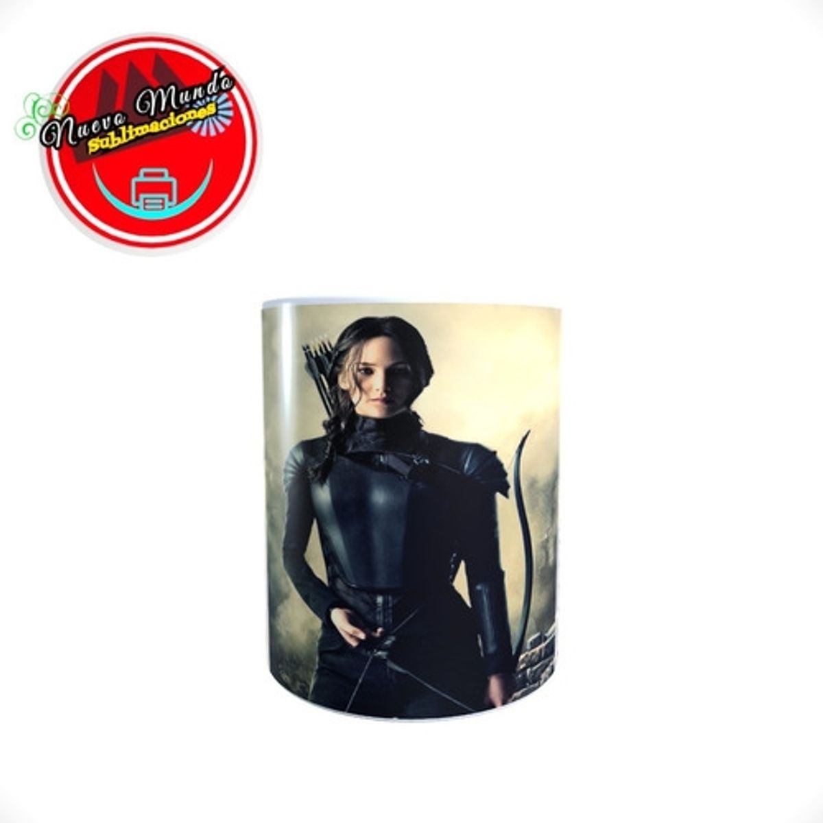 GENERICO - Taza Blanca De Los Juegos Del Hambre - Katniss Everdeen