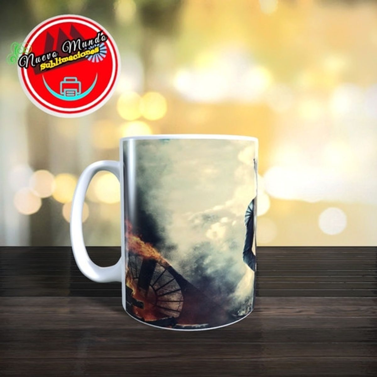GENERICO - Taza Blanca De Los Juegos Del Hambre - Katniss Everdeen