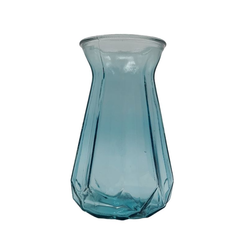 MOGA - Florero Jarron Vidrio 19cm alto flores deco sc
