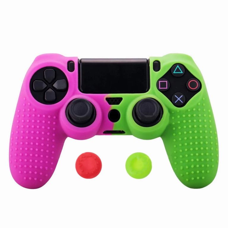 MERCADO CBF Funda Control Color Bicolor Verde Rosado