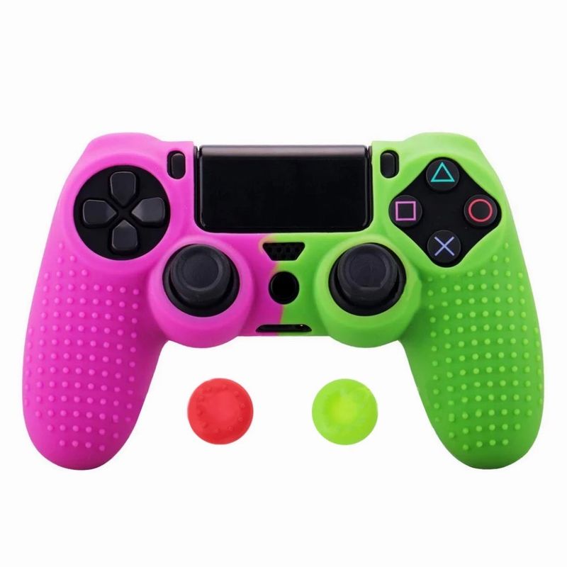 MERCADO CBF - Funda Control Color Bicolor Verde Rosado