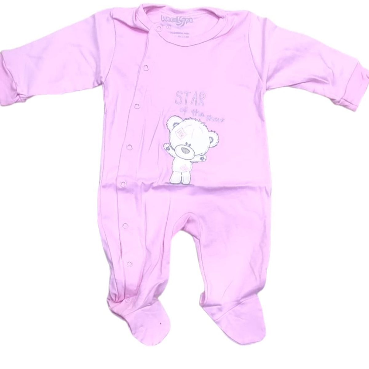 AGW - Pack 3 Ositos Enterito Bebe Niña Algodon Pima.