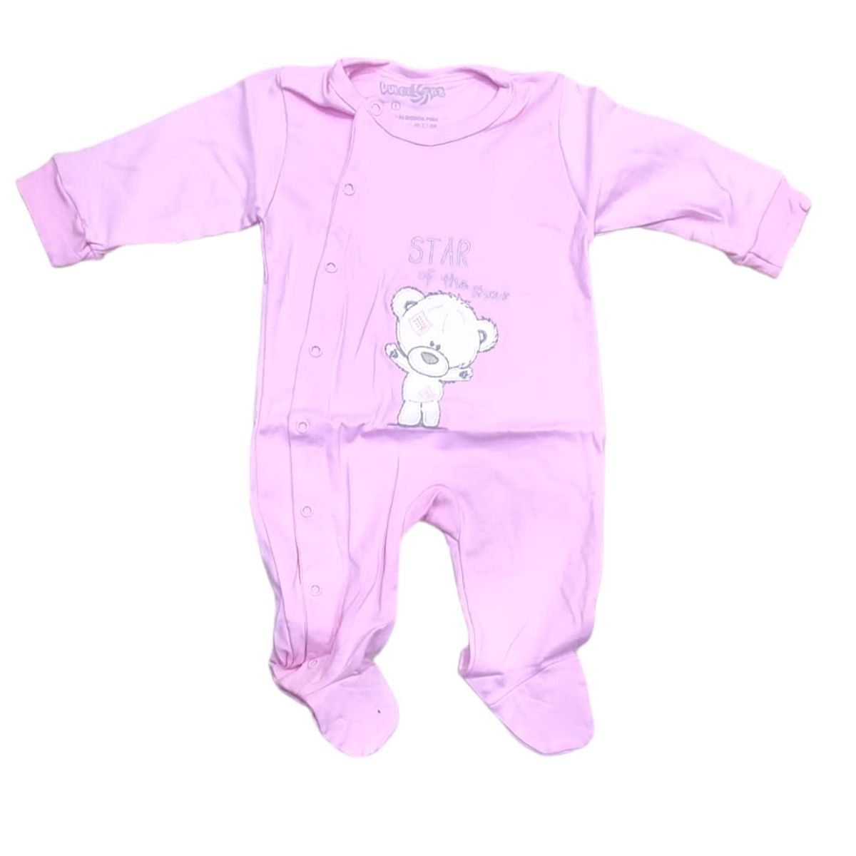 AGW - Pack 3 Ositos Enterito Bebe Niña Algodon Pima.