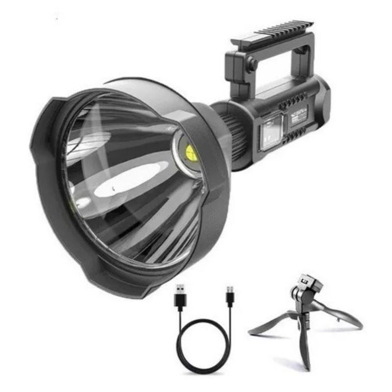 GENERICO - Foco Linterna Led Largo Alcance 600 Metros + Usb