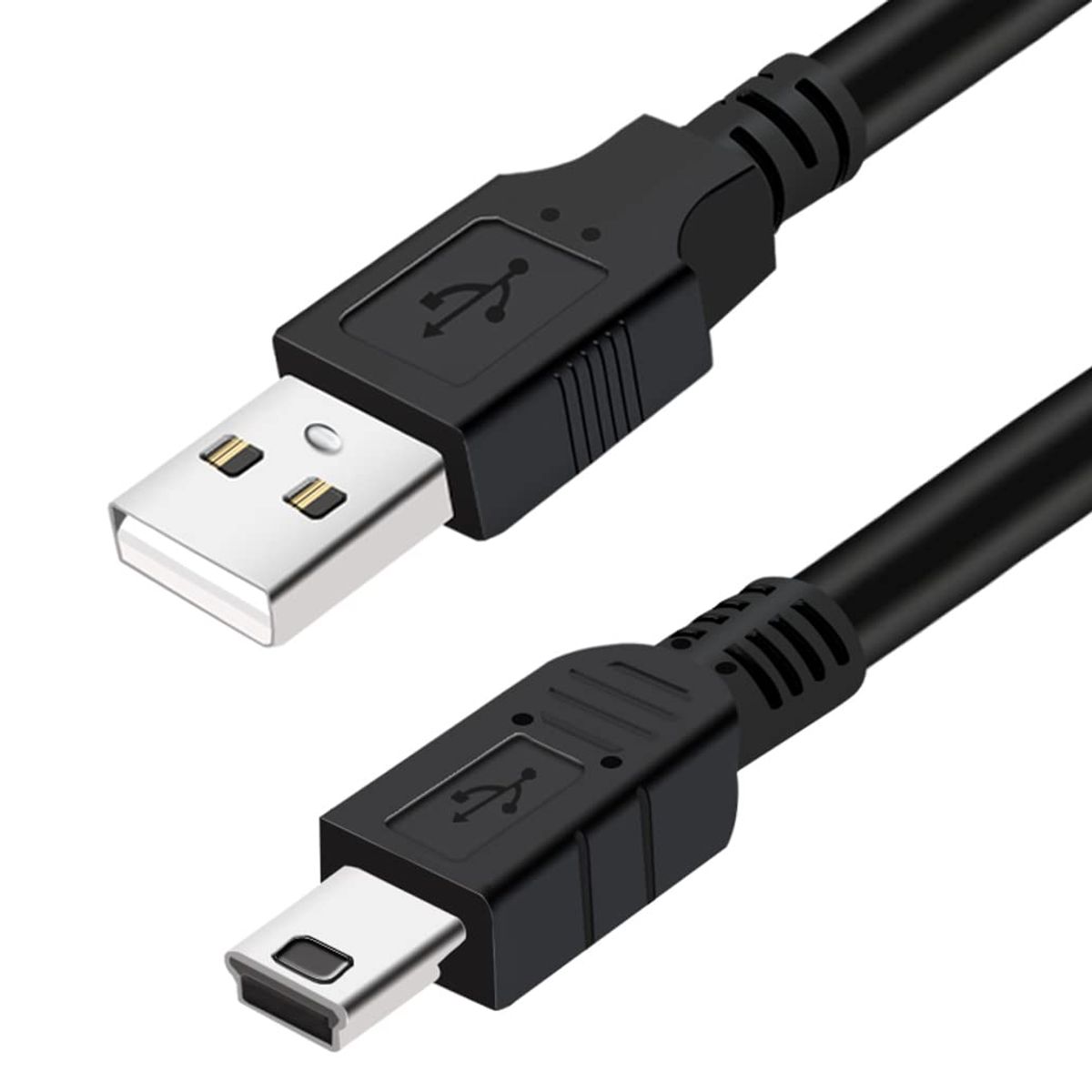 GENERICO - Cable Mini USB a USB  Compatible consolas parlantes camaras