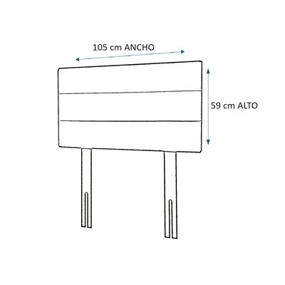Imagen 2 del producto RESPALDO ATACAMA 1.5 PLAZA