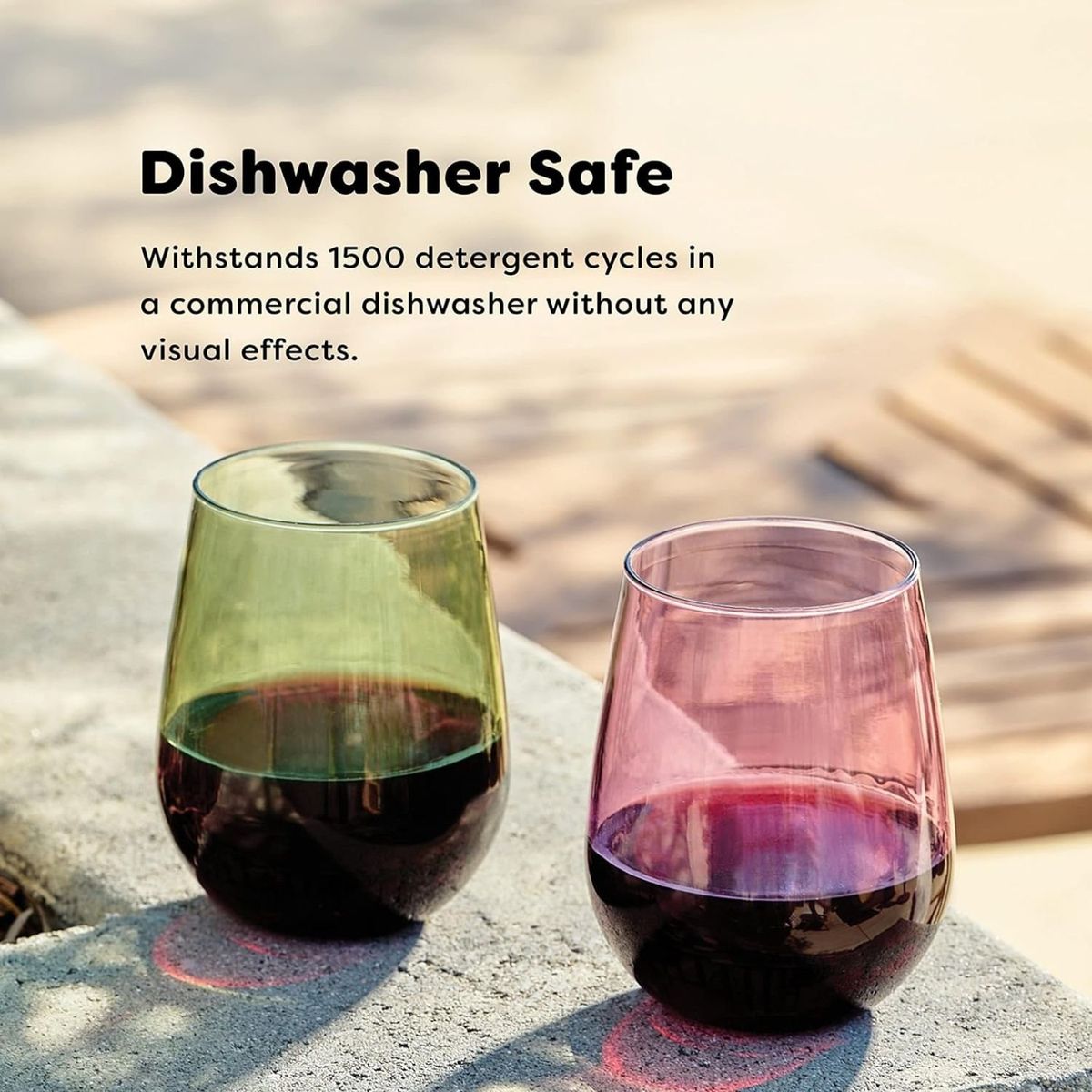 GENERICO - Set 6 Vasos De Vidrio Con Una Capacidad De 475 Ml Hogar Set.