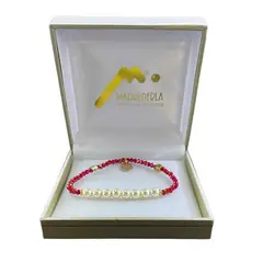 MALLORCA - Pulsera de con Cristales Rubi elástica