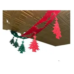 EKOI - Decoración De Guirnalda Navideña Navidad Arbol Rojo/Verde
