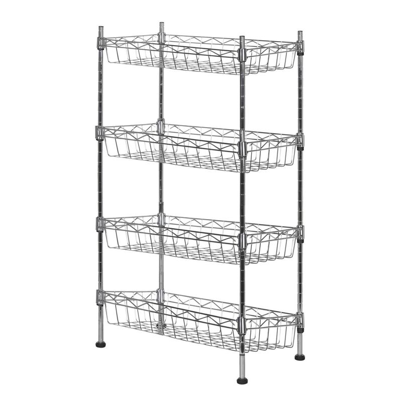 PROCHEF - Estante 45x25x80 cm. Acero Cromado. Capacidad 120 kg.