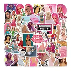 GARSIL - 50 Stickers Doja Cat - Etiquetas Autoadhesivas