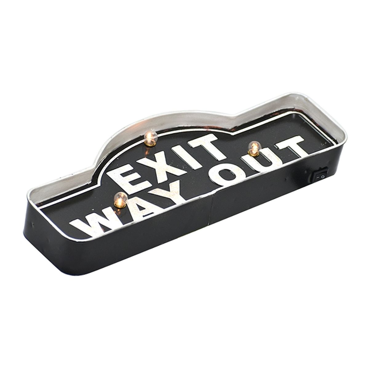 MSA MUEBLES SANTA ANA - LETRERO VINTAGE LED EXIT WAY OUT