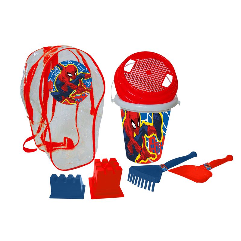 MARVEL - Set Mochila Con Balde Y Accesorios Spiderman Marvel