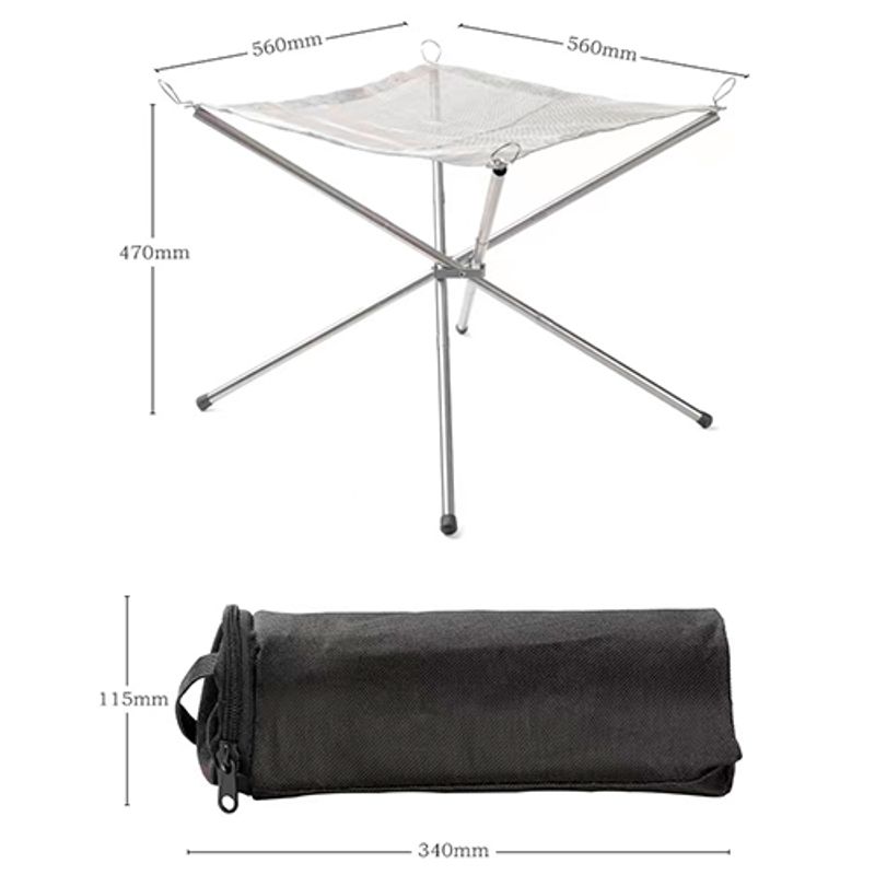 DEFENSOR FOREVER - Chimenea Plegable De Malla Para Fogata