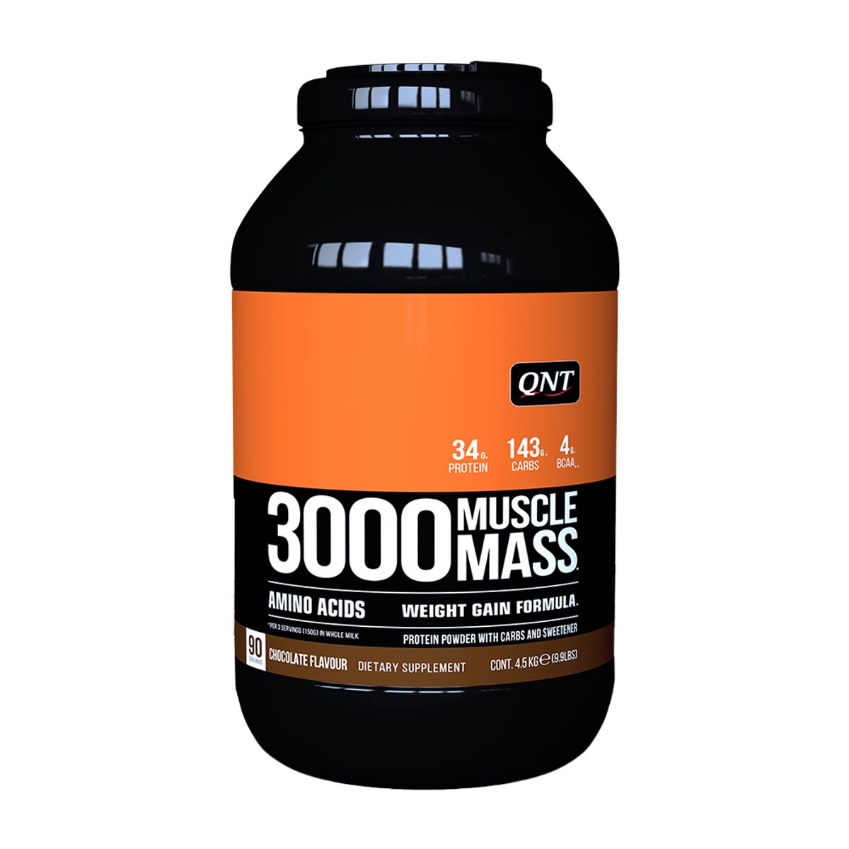 QNT - Muscle Mass 3000 Ganador de Peso 4,5 Kg Chocolate QNT
