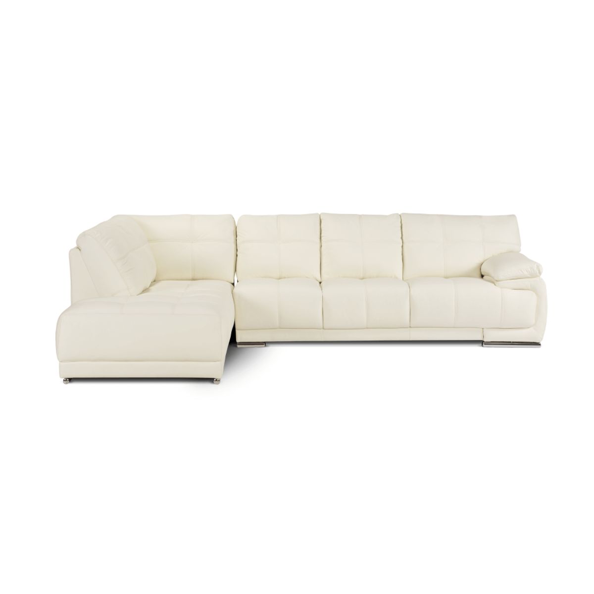 ROSEN - Sofá Seccional Rosen 6974 Izquierdo Cuero Blanco