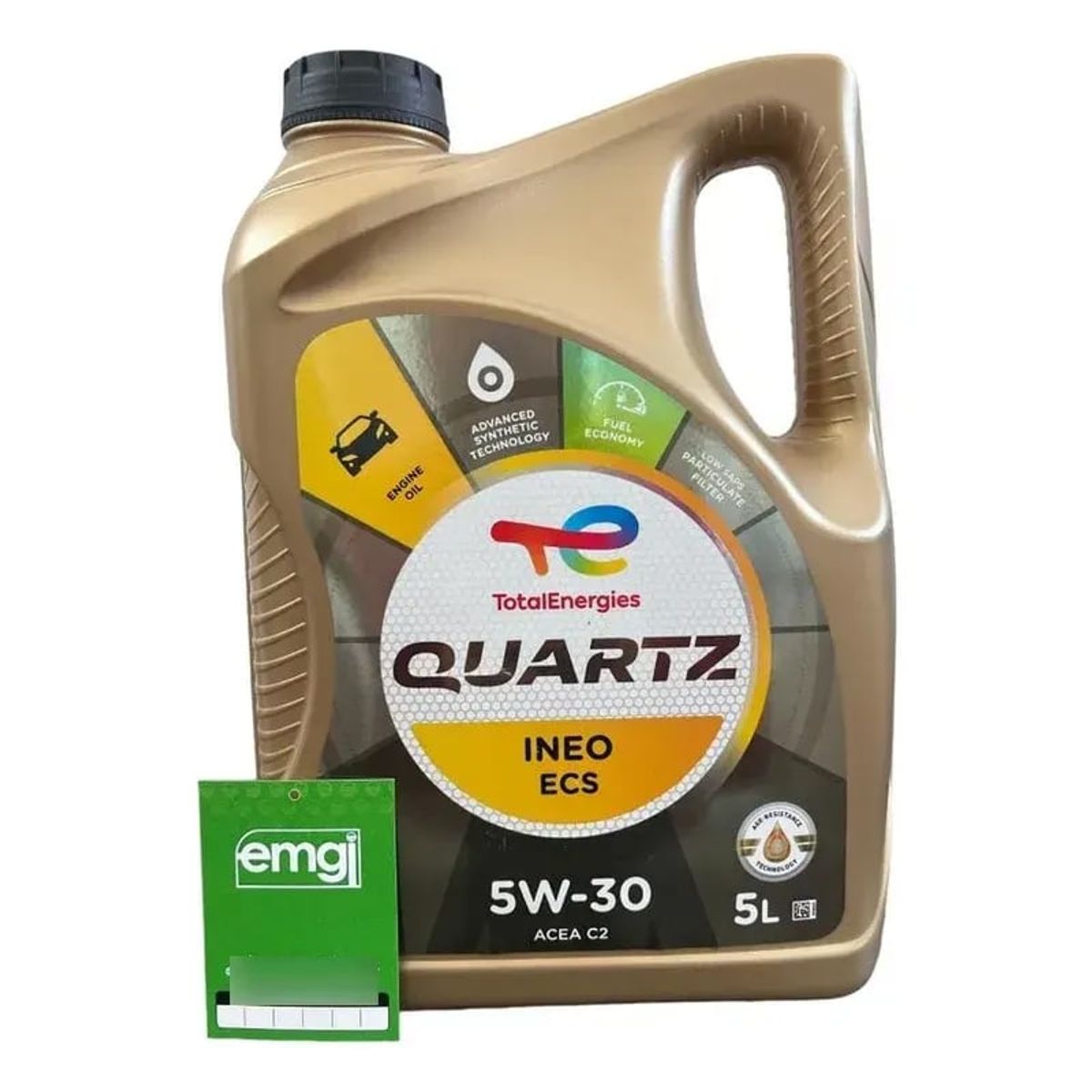 TOTAL - Aceite Total Ecs C2 5w30 5 Litros Peugeot Citroen Hdi