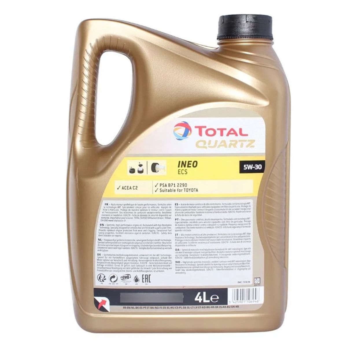 TOTAL - Aceite Total Ecs C2 5w30 5 Litros Peugeot Citroen Hdi