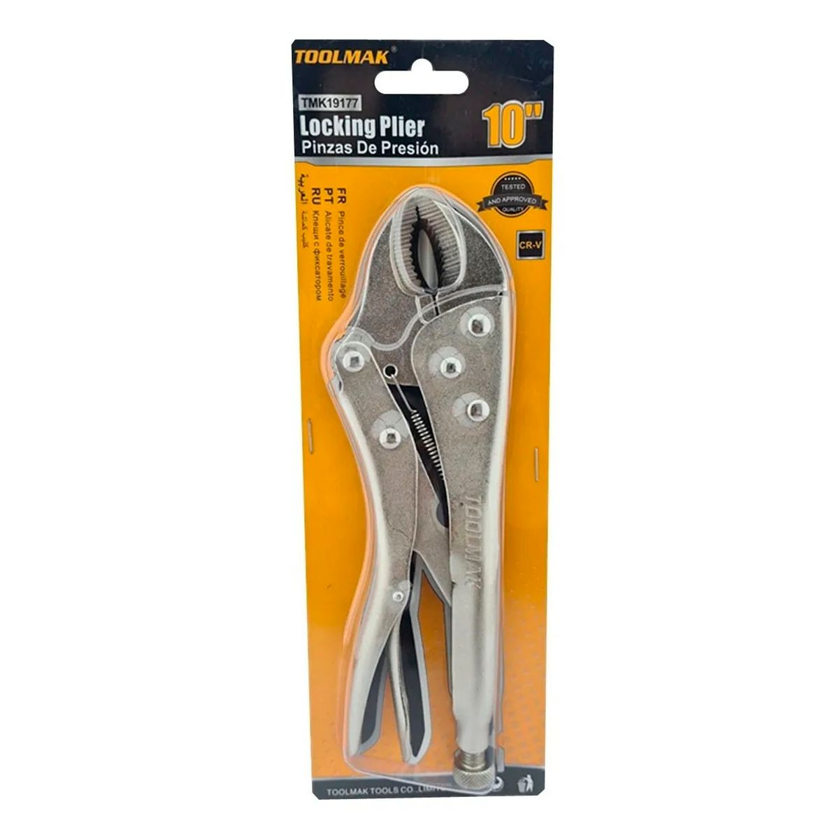 GENERICO - Alicate Caiman De Presion Boca Curva 10 Pulgadas Toolmak