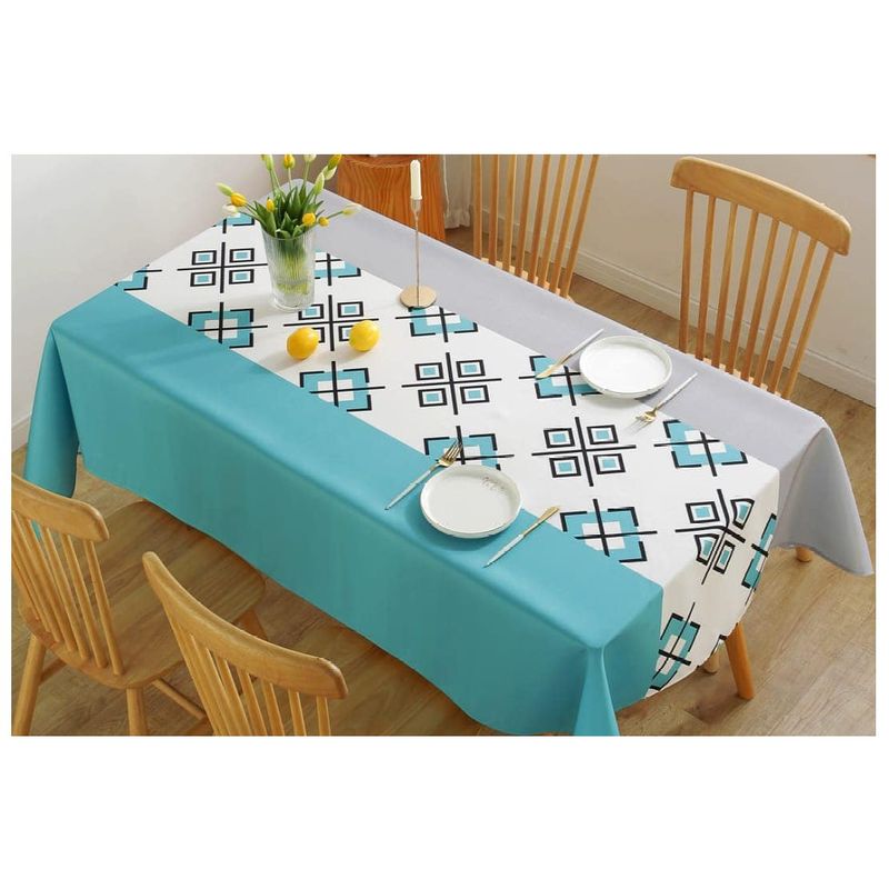 GENERICO - Mantel Antimanchas Aruba Blue 40 X 220 Cm Rectangular