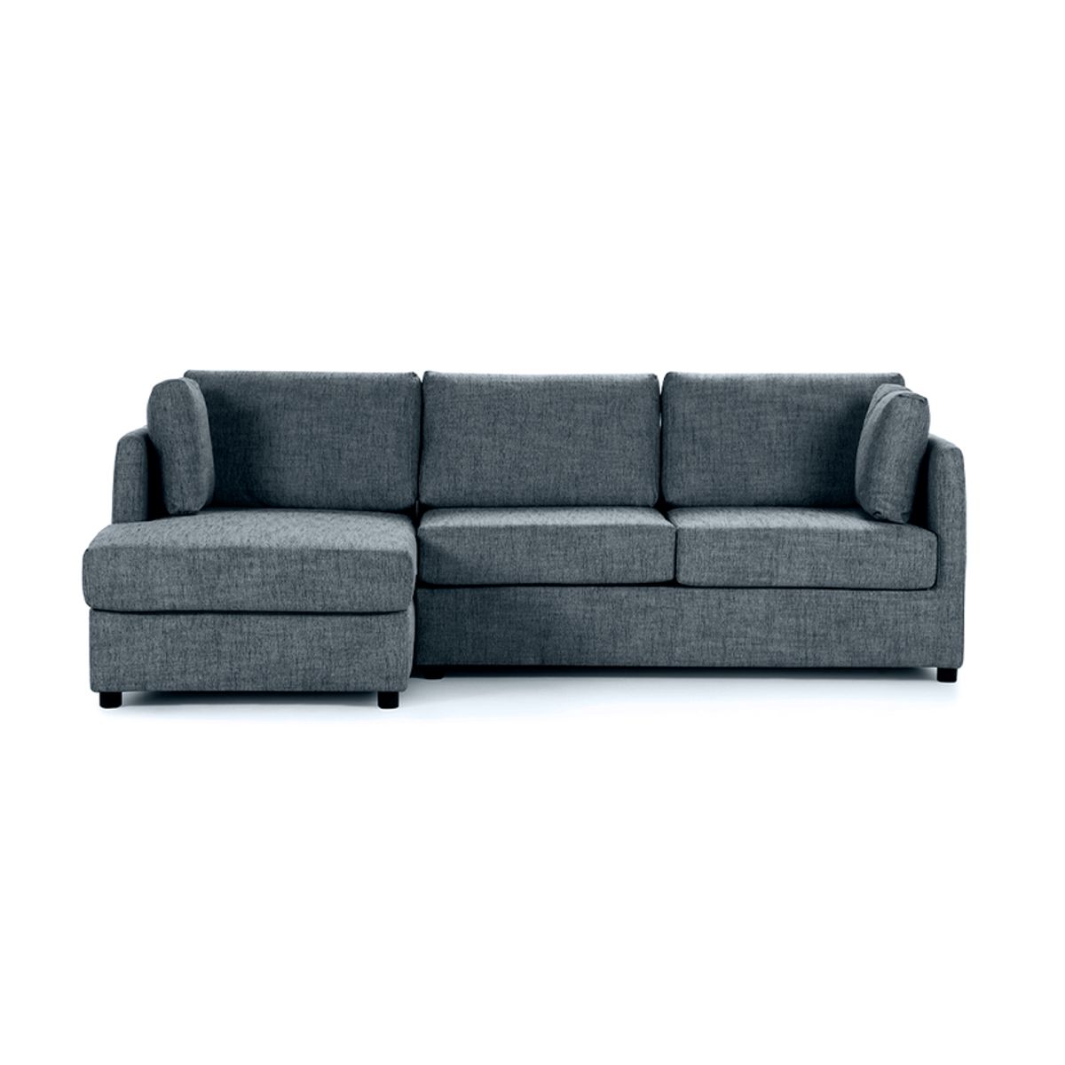 ROSEN - Sofá Seccional Cama Noah Rosen Izquierdo Melange Denim