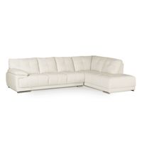 Sofá Seccional 6974 Derecho Cuero Blanco
