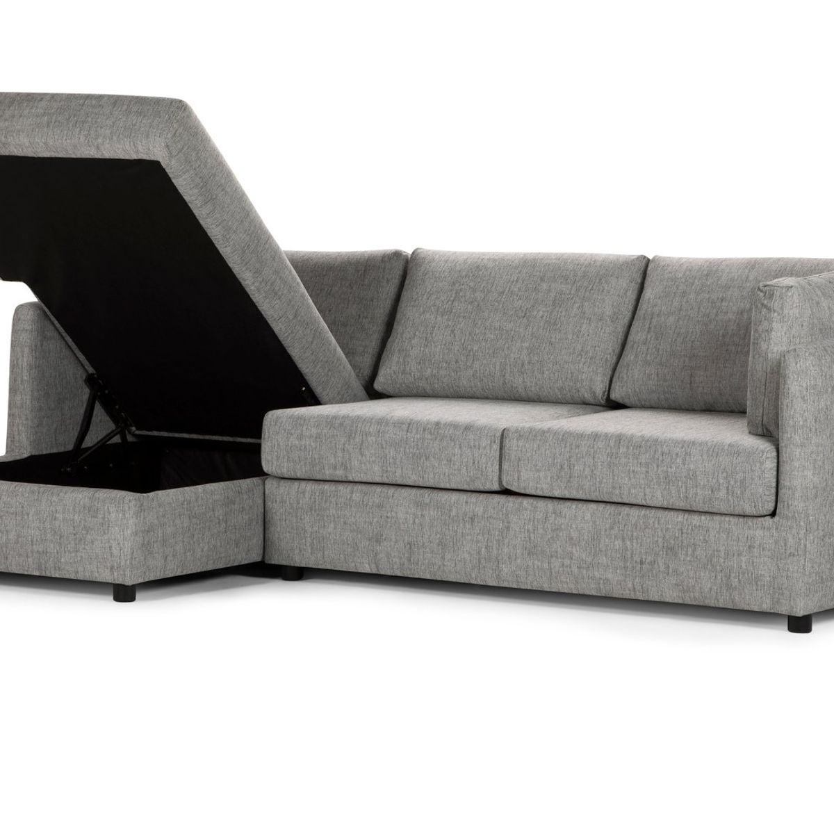 ROSEN - Sofá Seccional Cama Rosen Izquierdo Noah Tela Gris