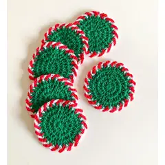 EL BAZAR DE ELLA - Set 6 Posavasos para mesa, color verde y lavables