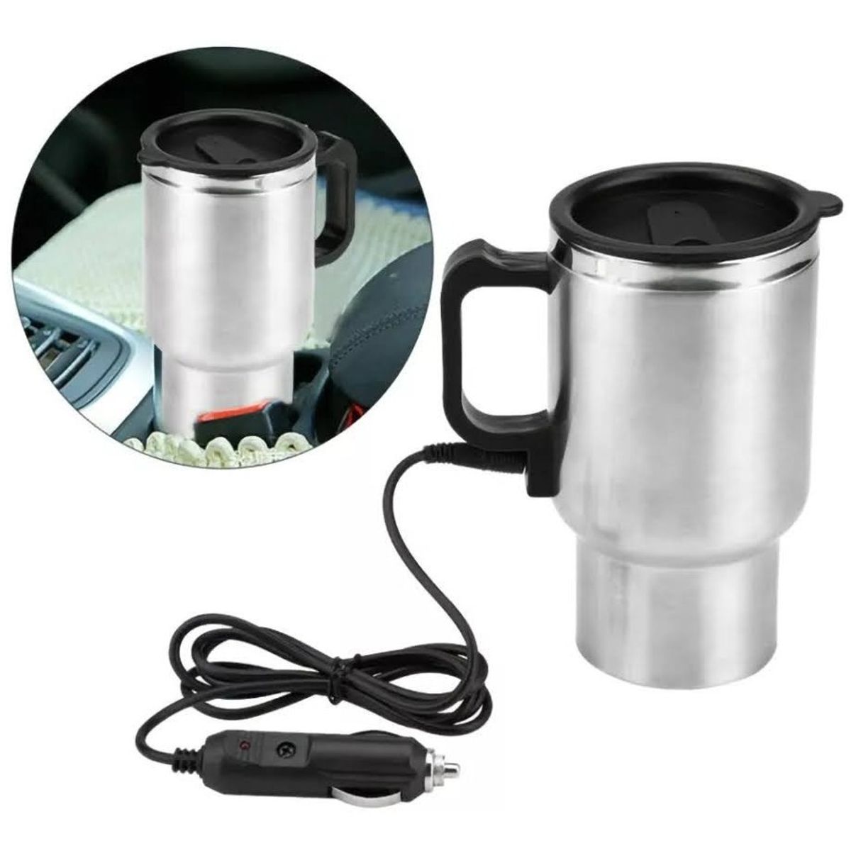 GENERICO - Vaso Tazon Termo Electrico Calentador Auto 12v Cafe Te