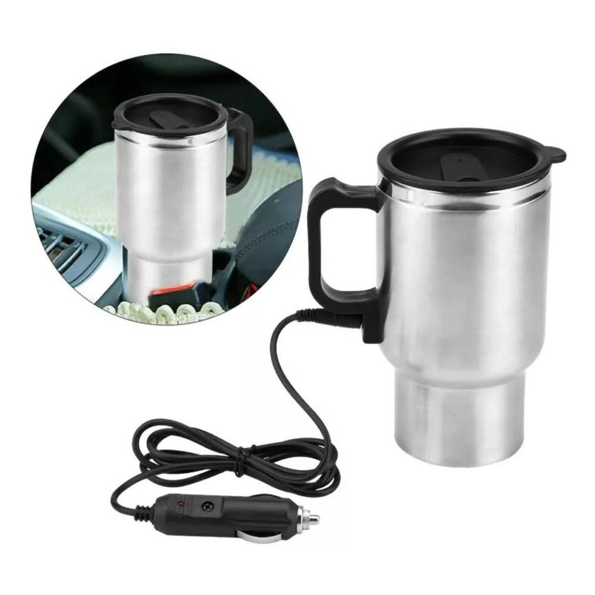 GENERICO - Vaso Tazon Termo Electrico Calentador Auto 12v Cafe Te