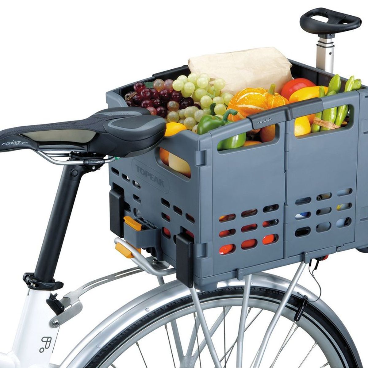 TOPEAK - Canasto Topeak Trasero Carro Mango Ruedas Trolley Tote MTX