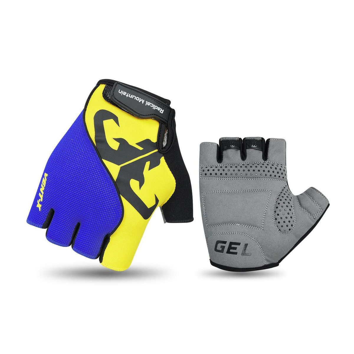 RADICAL MOUNTAIN - Guantes Radical Mountain Corto 1454 Amarillo/Azul M