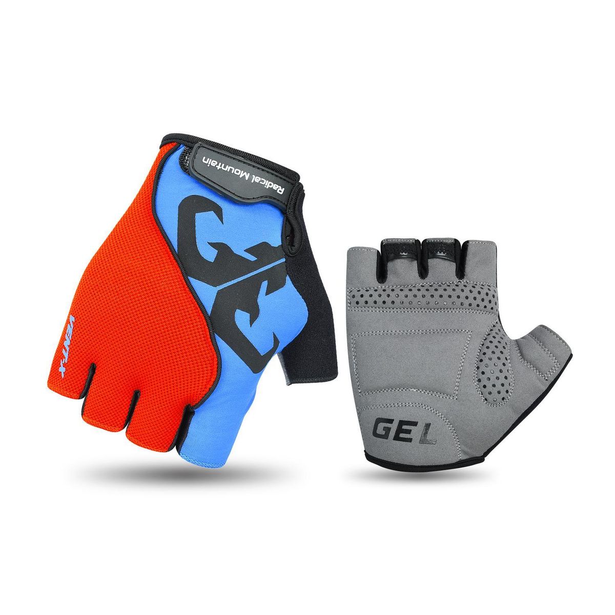RADICAL MOUNTAIN - Guantes Radical Mountain Corto 1454 Azul/Rojo L