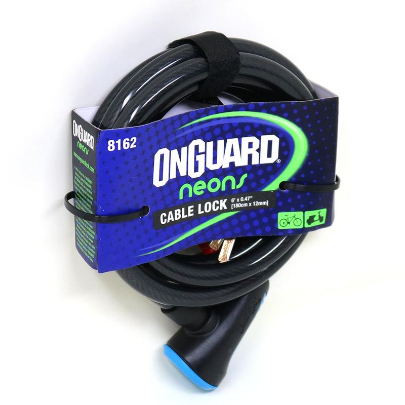 ONGUARD - Candado OnGuard Llave Espiral NS 180cmX12mm