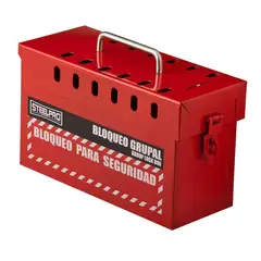 STEELPRO - Caja De Bloqueo Grupal Roja