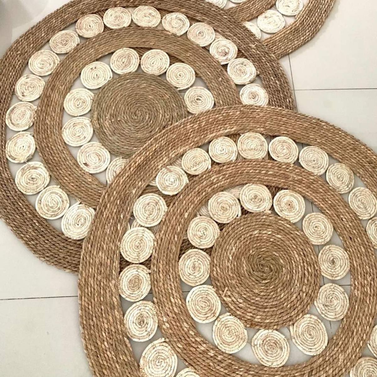 GENERICO - Alfombra redonda Yute Delhi 120CM.