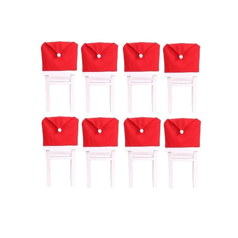 GENERICO - Pack X8 Fundas Sillas Navidad Fundas Comedor Cubre Sillas