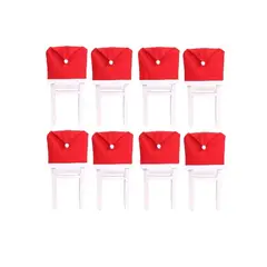 GENERICO - Pack X8 Fundas Sillas Navidad Fundas Comedor Cubre Sillas