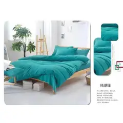 01 AUDIO - Juego De Sabanas 2 plaza + 2 Fundas D Almohadas Turquesa